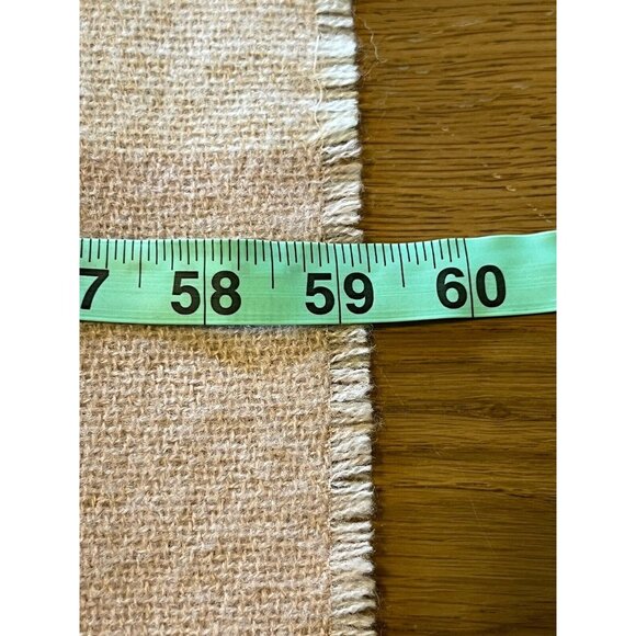 Soia & Kyo Fringe Blanket Wrap Shawl Poncho Cream Pink One Size Classic Modern - Picture 4 of 7